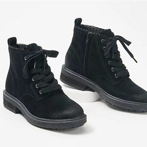 Zodiac Leather Lace-Up Boots - Paisley